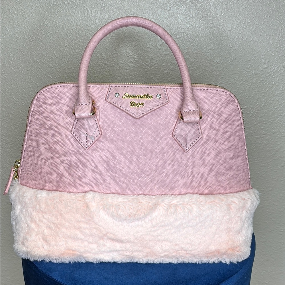 Samantha Vega Pink and Cream Lady Azel Fury Handbag